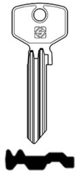 Toon details voor Silca Cilindersleutel staal TR24R Afbeelding van Silca Cilindersleutel staal TR24R