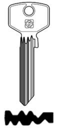 Toon details voor Silca Cilindersleutel staal TR25 Afbeelding van Silca Cilindersleutel staal TR25