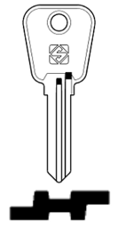 Toon details voor Silca Cilindersleutel staal LF56 Afbeelding van Silca Cilindersleutel staal LF56