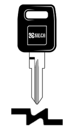Toon details voor Silca Autosleutel plastic kop staal GT5EP Afbeelding van Silca Autosleutel plastic kop staal GT5EP