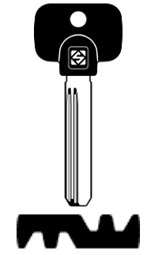 Toon details voor Silca Banensleutel brass MTK4RPX Afbeelding van Silca Banensleutel brass MTK4RPX