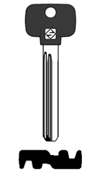 Toon details voor Silca Banensleutel nikkel MTK15RPX Afbeelding van Silca Banensleutel nikkel MTK15RPX