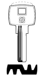 Toon details voor Silca Boringsleutel brass MC14R Afbeelding van Silca Boringsleutel brass MC14R