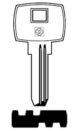 Toon details voor Silca Boringsleutel brass TE4 Afbeelding van Silca Boringsleutel brass TE4