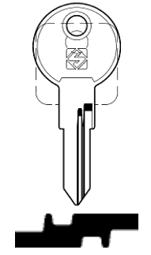 Toon details voor Silca Cilindersleutel brass BMB4 Afbeelding van Silca Cilindersleutel brass BMB4