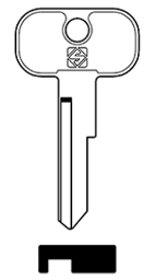 Toon details voor Silca Cilindersleutel staal LF38 Afbeelding van Silca Cilindersleutel staal LF38
