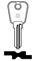 Toon details voor Silca Cilindersleutel staal LF36R Afbeelding van Silca Cilindersleutel staal LF36R