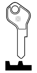 Toon details voor Silca Cilindersleutel staal LF31R Afbeelding van Silca Cilindersleutel staal LF31R