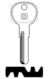 Toon details voor Silca Boringsleutel brass GPI1 Afbeelding van Silca Boringsleutel brass GPI1