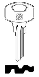 Toon details voor Silca Cilindersleutel staal YA116SM Afbeelding van Silca Cilindersleutel staal YA116SM