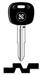 Toon details voor Silca Transpondersleutel brass MIT8TE zonder chip Afbeelding van Silca Transpondersleutel brass MIT8TE zonder chip