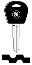 Toon details voor Silca Transpondersleutel brass DWO4RTE zonder chip Afbeelding van Silca Transpondersleutel brass DWO4RTE zonder chip