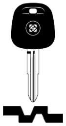 Toon details voor Silca Transpondersleutel brass TOY41RTE zonder chip Afbeelding van Silca Transpondersleutel brass TOY41RTE zonder chip