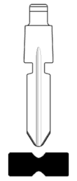 Toon details voor Silca Autosleutel brass HU39T Afbeelding van Silca Autosleutel brass HU39T