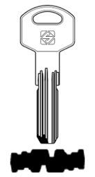 Toon details voor Silca Banensleutel brass MC26R Afbeelding van Silca Banensleutel brass MC26R
