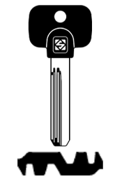 Toon details voor Silca Boringsleutel nikkel MTK7RP Afbeelding van Silca Boringsleutel nikkel MTK7RP