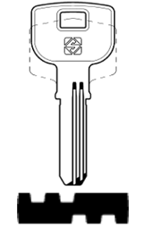 Toon details voor Silca Boringsleutel brass KLE1 Afbeelding van Silca Boringsleutel brass KLE1