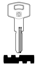 Toon details voor Silca Boringsleutel brass KLE11 Afbeelding van Silca Boringsleutel brass KLE11