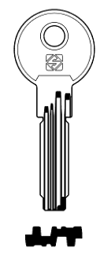 Toon details voor Silca Boringsleutel brass CS70 Afbeelding van Silca Boringsleutel brass CS70