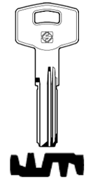 Toon details voor Silca Boringsleutel brass TE19 Afbeelding van Silca Boringsleutel brass TE19