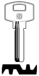 Toon details voor Silca Boringsleutel brass FH34R Afbeelding van Silca Boringsleutel brass FH34R
