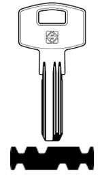 Toon details voor Silca Boringsleutel brass FH36 Afbeelding van Silca Boringsleutel brass FH36