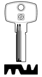 Toon details voor Silca Boringsleutel brass YD7R Afbeelding van Silca Boringsleutel brass YD7R