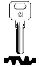 Toon details voor Silca Boringsleutel brass BEY2R Afbeelding van Silca Boringsleutel brass BEY2R