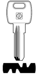 Toon details voor Silca Boringsleutel brass DIR1R Afbeelding van Silca Boringsleutel brass DIR1R