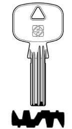 Toon details voor Silca Boringsleutel brass FV4 Afbeelding van Silca Boringsleutel brass FV4