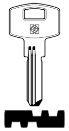 Toon details voor Silca Boringsleutel brass FY1R Afbeelding van Silca Boringsleutel brass FY1R