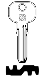 Toon details voor Silca Boringsleutel brass EL9 Afbeelding van Silca Boringsleutel brass EL9