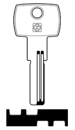 Toon details voor Silca Boringsleutel brass IR1 Afbeelding van Silca Boringsleutel brass IR1