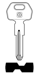 Toon details voor Silca Boringsleutel brass LCK1RX Afbeelding van Silca Boringsleutel brass LCK1RX