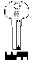 Toon details voor Silca Boringsleutel brass TV1 Afbeelding van Silca Boringsleutel brass TV1