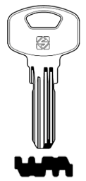 Toon details voor Silca Boringsleutel brass YA102 Afbeelding van Silca Boringsleutel brass YA102
