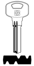 Toon details voor Silca Boringsleutel brass YA103R Afbeelding van Silca Boringsleutel brass YA103R