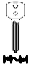 Toon details voor Silca Boringsleutel brass BRS1R Afbeelding van Silca Boringsleutel brass BRS1R