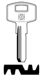 Toon details voor Silca Boringsleutel brass GAT1R Afbeelding van Silca Boringsleutel brass GAT1R