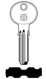 Toon details voor Silca Boringsleutel brass HTE1 Afbeelding van Silca Boringsleutel brass HTE1