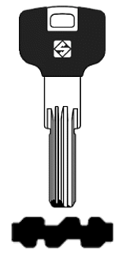 Toon details voor Silca Boringsleutel brass PT7RAP Afbeelding van Silca Boringsleutel brass PT7RAP