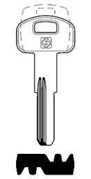 Toon details voor Silca Boringsleutel brass KAS1R Afbeelding van Silca Boringsleutel brass KAS1R