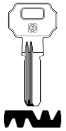 Toon details voor Silca Boringsleutel brass LC26R Afbeelding van Silca Boringsleutel brass LC26R