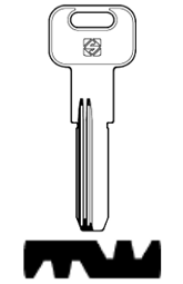 Toon details voor Silca Boringsleutel brass UC8R Afbeelding van Silca Boringsleutel brass UC8R