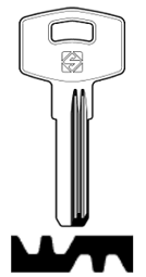 Toon details voor Silca Boringsleutel brass BNK1 Afbeelding van Silca Boringsleutel brass BNK1