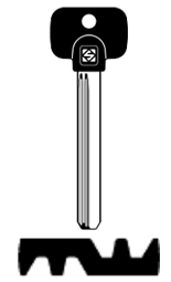 Toon details voor Silca Banensleutel brass MTK14RP Afbeelding van Silca Banensleutel brass MTK14RP