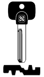 Toon details voor Silca Banensleutel nikkel MTK10RP Afbeelding van Silca Banensleutel nikkel MTK10RP