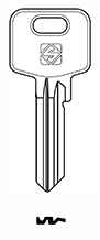 Toon details voor Silca Cilindersleutel brass MC28R Afbeelding van Silca Cilindersleutel brass MC28R