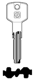 Toon details voor Silca Boringsleutel brass AB73 Afbeelding van Silca Boringsleutel brass AB73