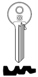 Toon details voor Silca Cilindersleutel brass CS121R Afbeelding van Silca Cilindersleutel brass CS121R
